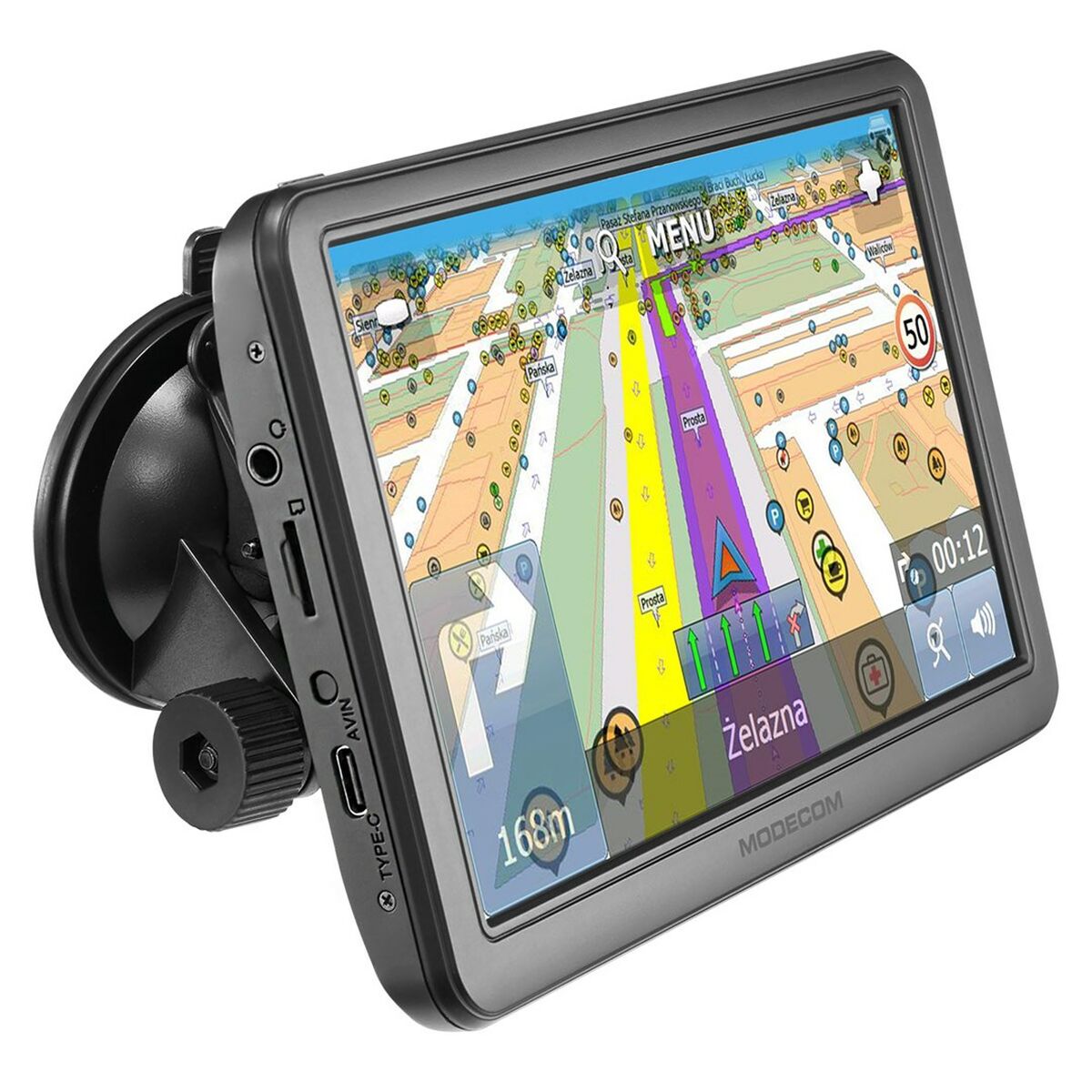 GPS navigator Modecom NAV-FREEWAYCX70-MF-EU 7" GPS navigator Modecom NAV-FREEWAYCX70-MF-EU 7"
