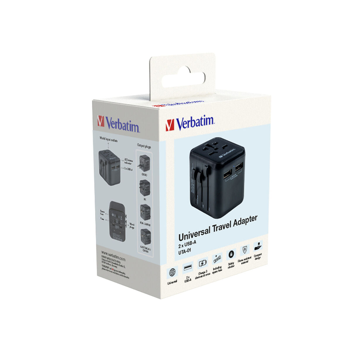 Universal Travel Power Adapter Verbatim 49543