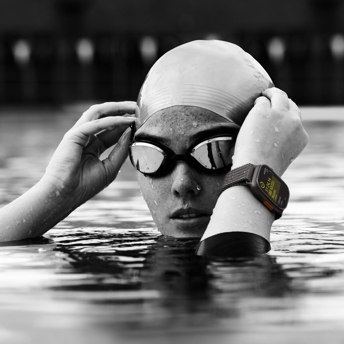 Men's Watch Apple MX5R3TY/A Titanium 49 mm