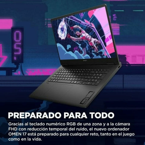Laptop HP A30YWEA 17" 32 GB RAM 1 TB SSD Spanish Qwerty amd ryzen 9-8945hs Nvidia Geforce RTX 4060