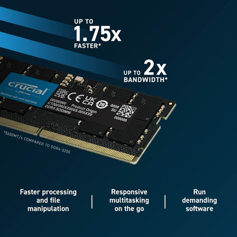 RAM Memory Crucial CT2K32G56C46S5 64 GB DDR5 SDRAM DDR5 5600 MHz