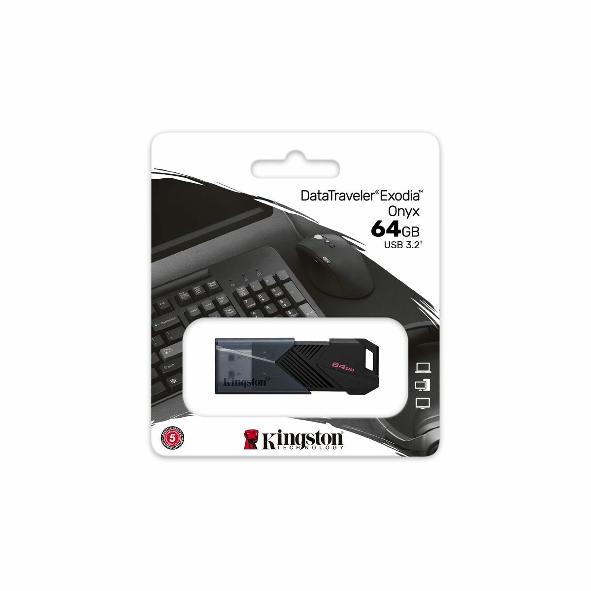 USB stick Kingston DTXON/64GB Black 64 GB (1 Unit)