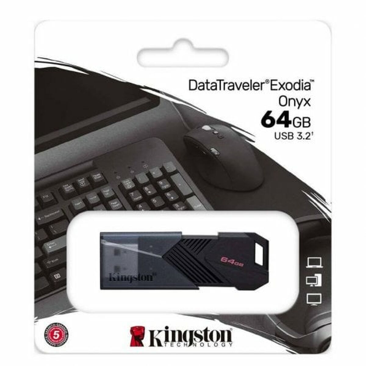 USB stick Kingston DTXON/64GB Black 64 GB (1 Unit)