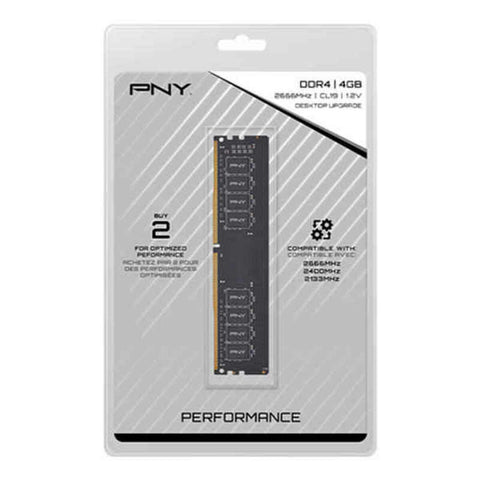 RAM Memory PNY MD4GSD42666 4 GB DDR4 2666 MHz CL19 40 g 4 GB DDR4 2666 MHz CL19