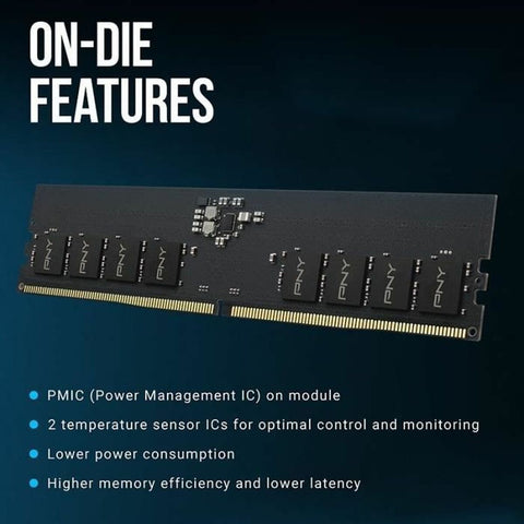 RAM Memory PNY 16 GB DDR5 SDRAM DDR5 4800 MHz CL40