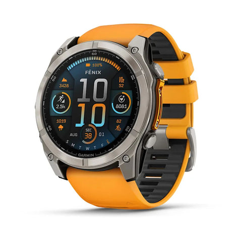 Smartwatch GARMIN 010-02905-11 Black Orange Titanium 1,4" 51 mm Ø 50 mm