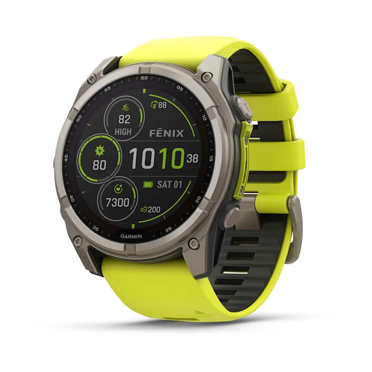 Smartwatch GARMIN 010-02907-21 Yellow Graphite Titanium 1,4" 51 mm Ø 50 mm