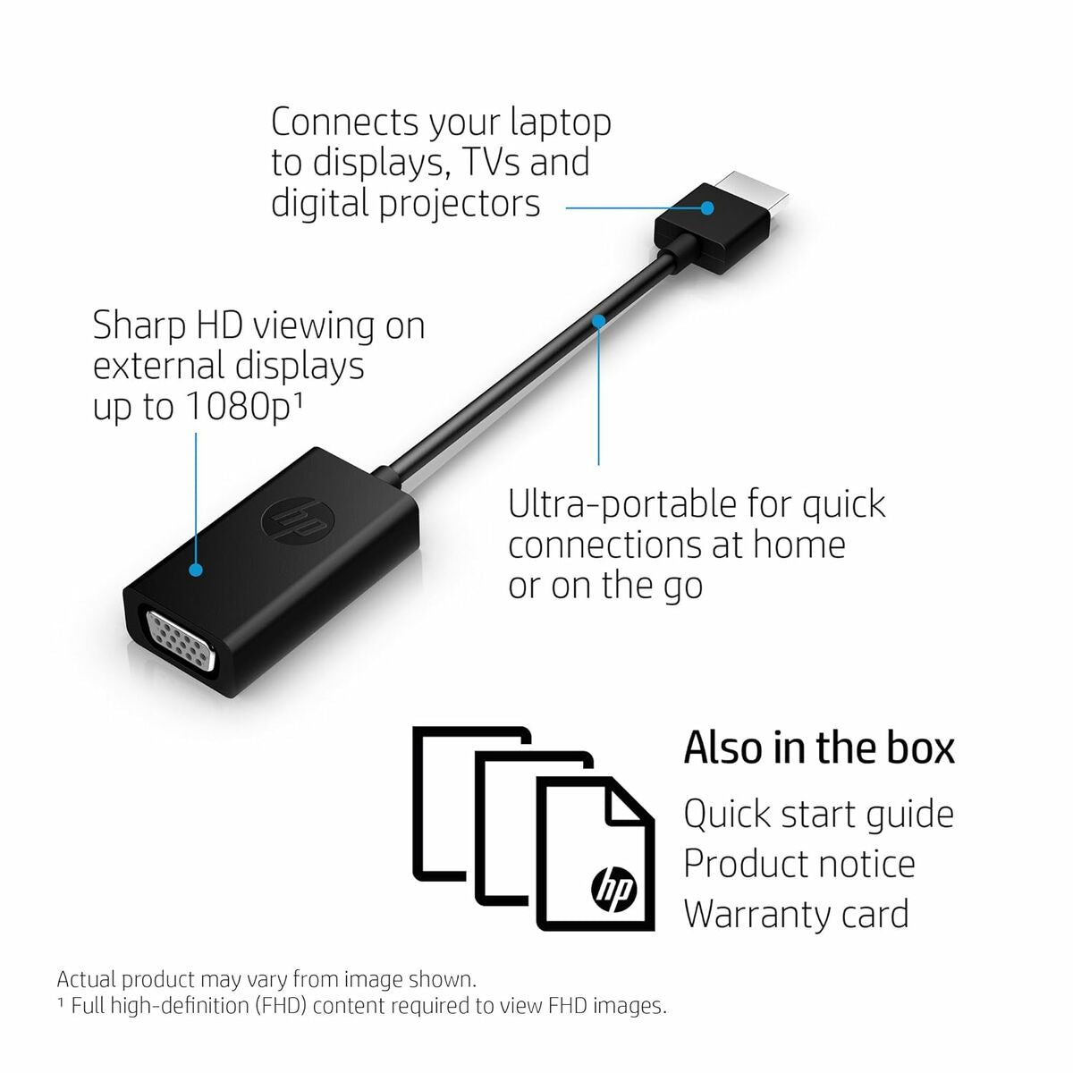 HDMI Cable HP H4F02AA#AC3 Black