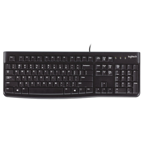 Keyboard Logitech K120 Black Spanish Qwerty Qwerty US