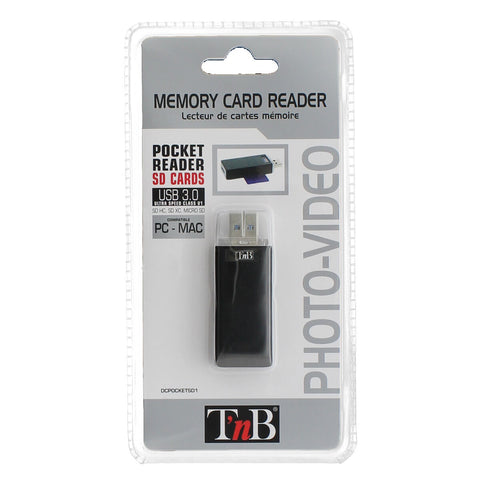 External Card Reader T'NB DCPOCKETSD1 Black