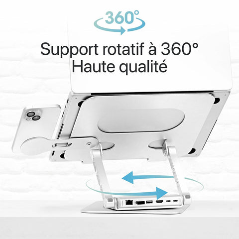 Notebook Stand T'NB iClick Metal Modern 360º rotation