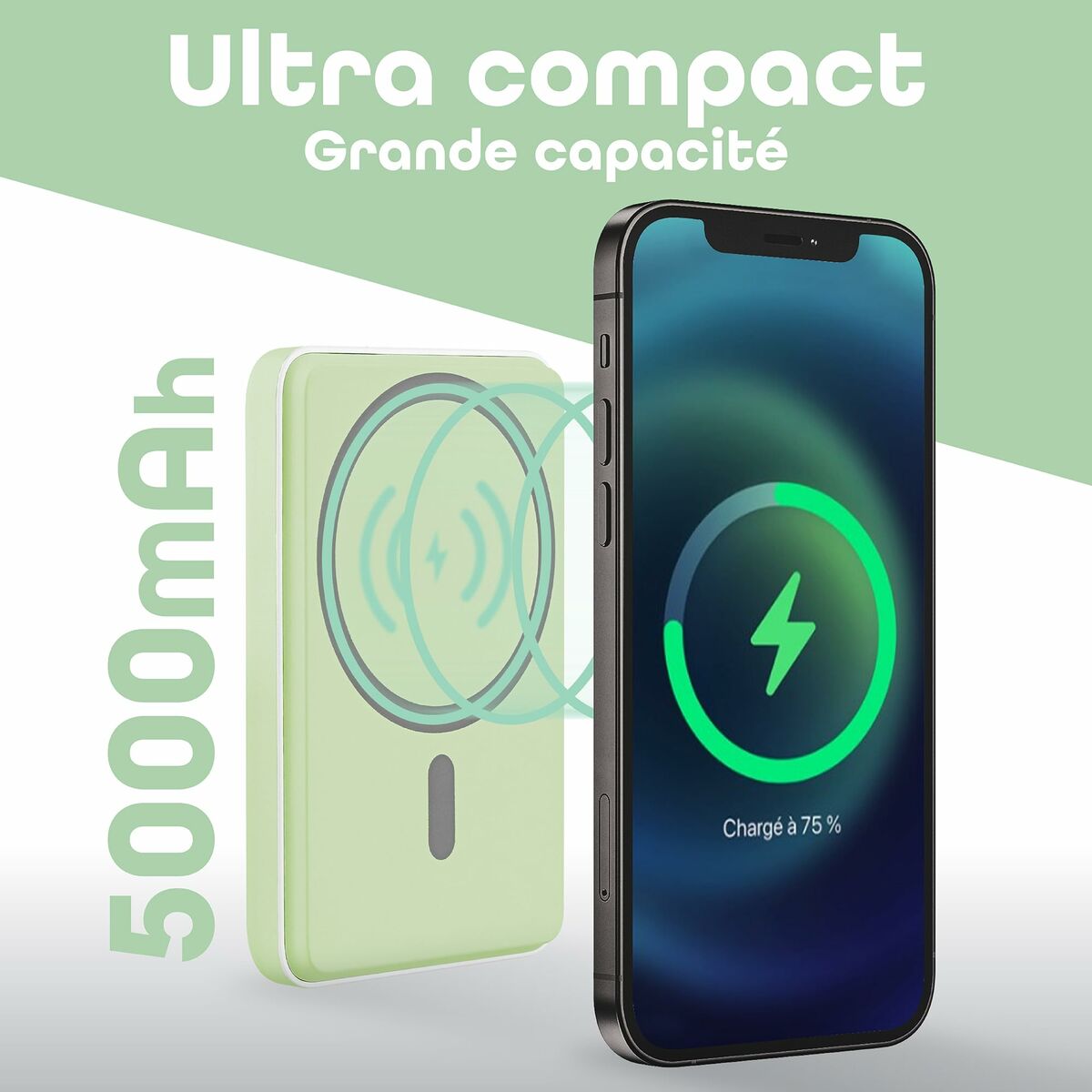 Powerbank T'NB PBUMAG5GR 5000 mAh Green Magsafe