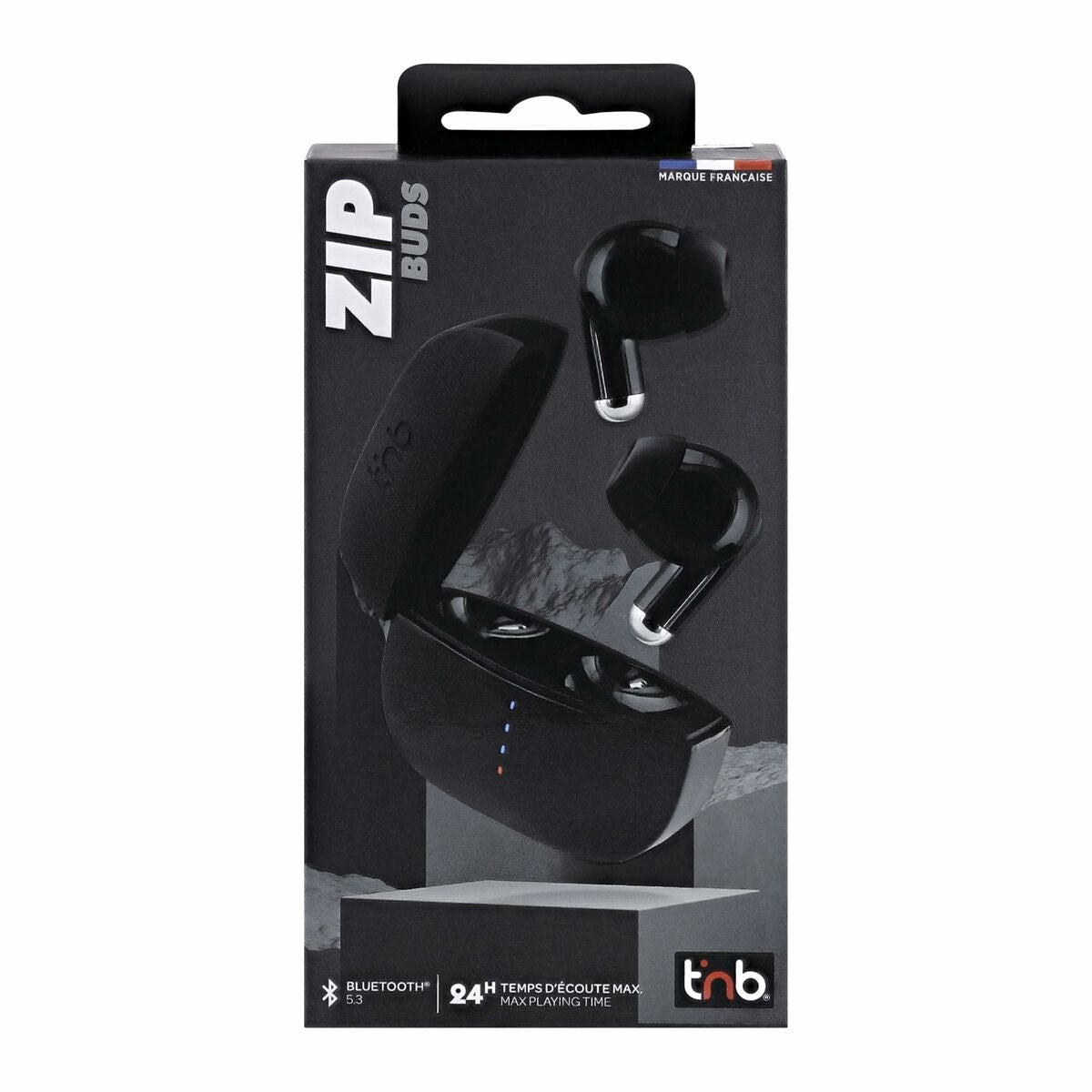 Wireless Earphones with Charging Case T'NB ZIP 2 Black