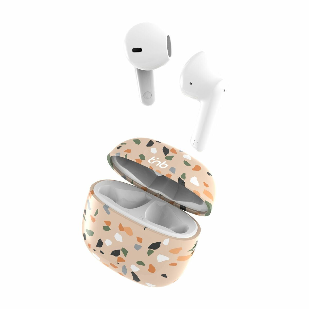 Wireless Earphones with Charging Case T'NB TERRAZZO Beige