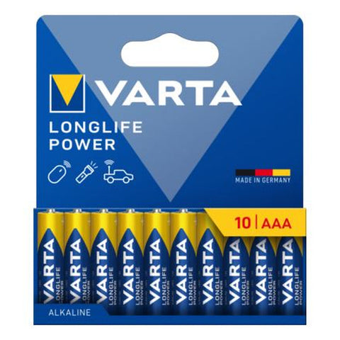 Batteries Varta longlife power 1,5 V AAA LR03 (10 Units)