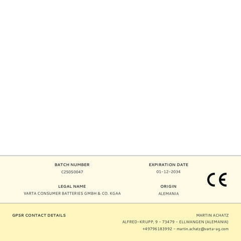 Batteries Varta longlife max power 1,5 V Type C LR14 (2 Units)