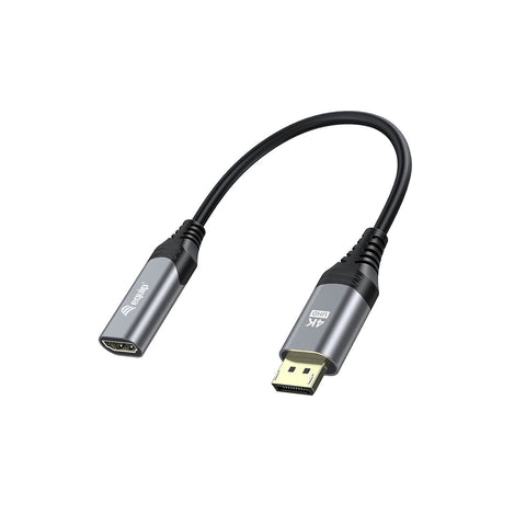 DisplayPort to HDMI Adapter Equip 133445 Black Golden 15 cm