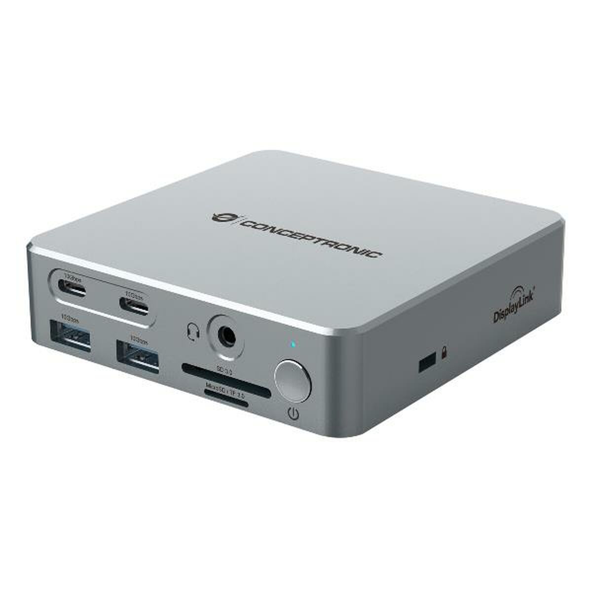 USB Hub Conceptronic 110521107101 Silver 100 W
