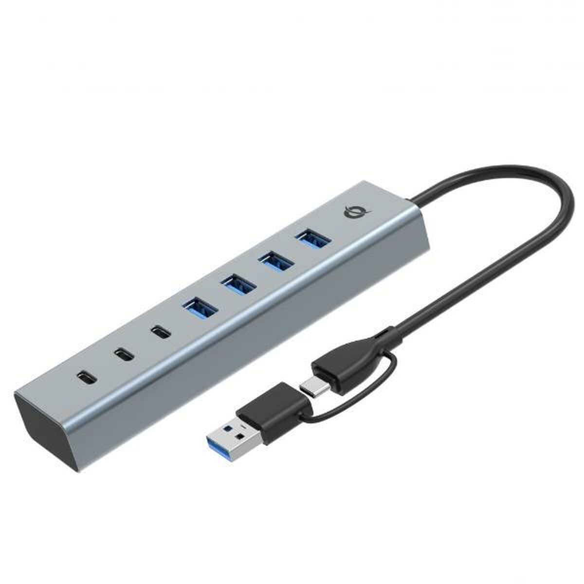 7-Port USB Hub Conceptronic HUBBIES20G Silver