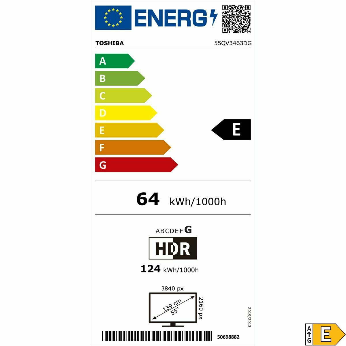 Smart TV Toshiba 55QV3463DG 4K Ultra HD 55" QLED