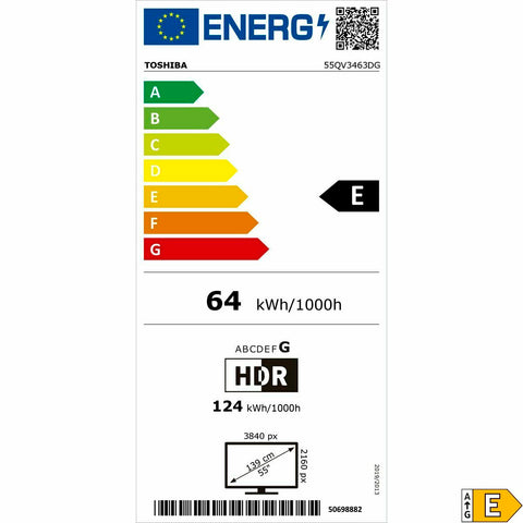 Smart TV Toshiba 55QV3463DG 4K Ultra HD 55" QLED