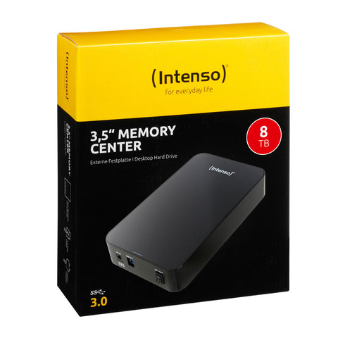 External Hard Drive INTENSO 6031516 8 TB Black