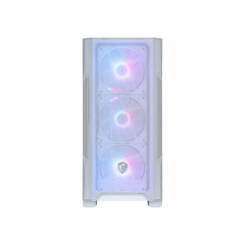 ATX Semi-tower Box MSI MAG FORGE M100R WHITE White Steel Tempered Glass