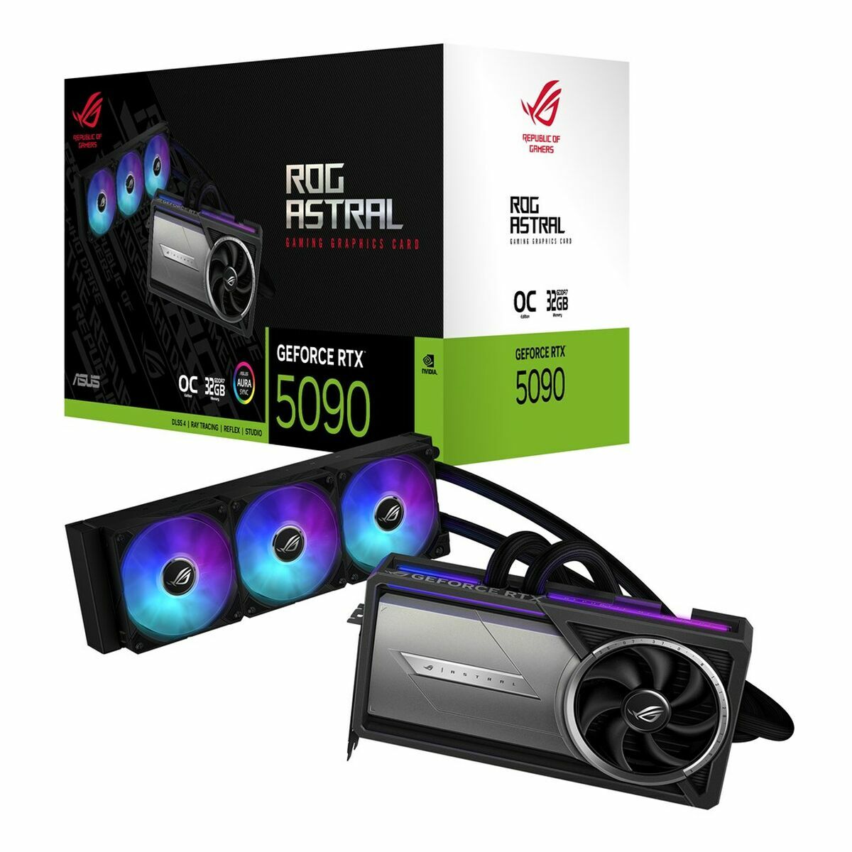 Graphics card Asus ROG Astral LC nvidia geforce rtx 5090 GDDR7