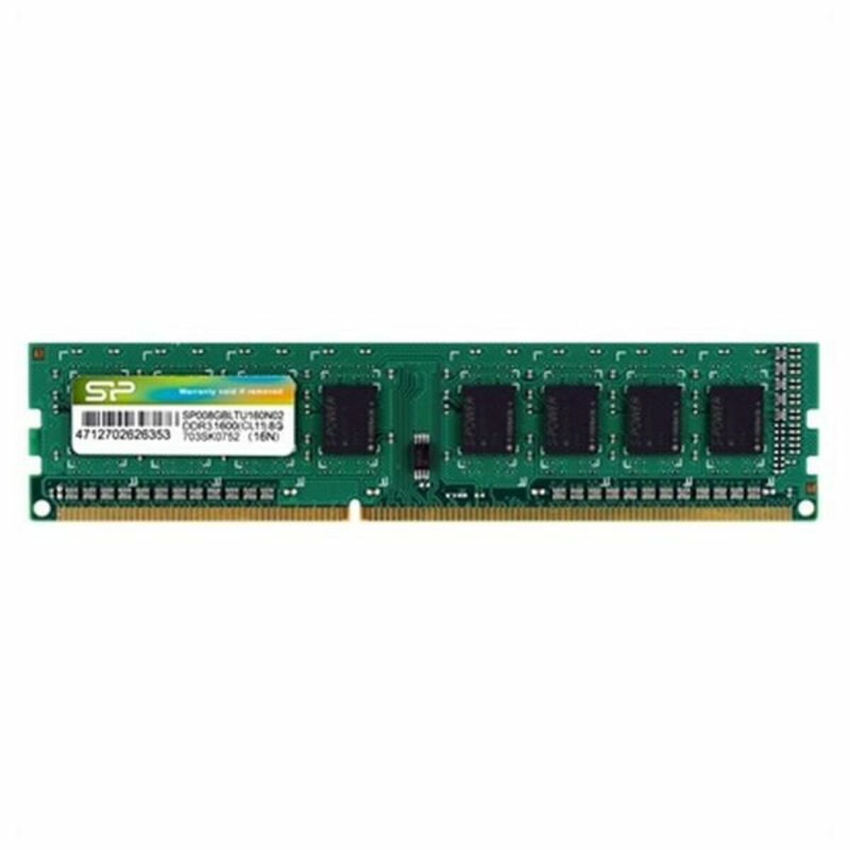 RAM Memory Silicon Power SP008GBLTU160N02 DDR3 240-pin DIMM 8 GB 1600 Mhz 8 GB 1600 mHz CL11