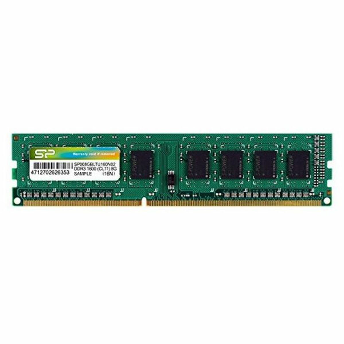 RAM Memory Silicon Power SP008GBLTU160N02 DDR3 240-pin DIMM 8 GB 1600 Mhz 8 GB 1600 mHz CL11