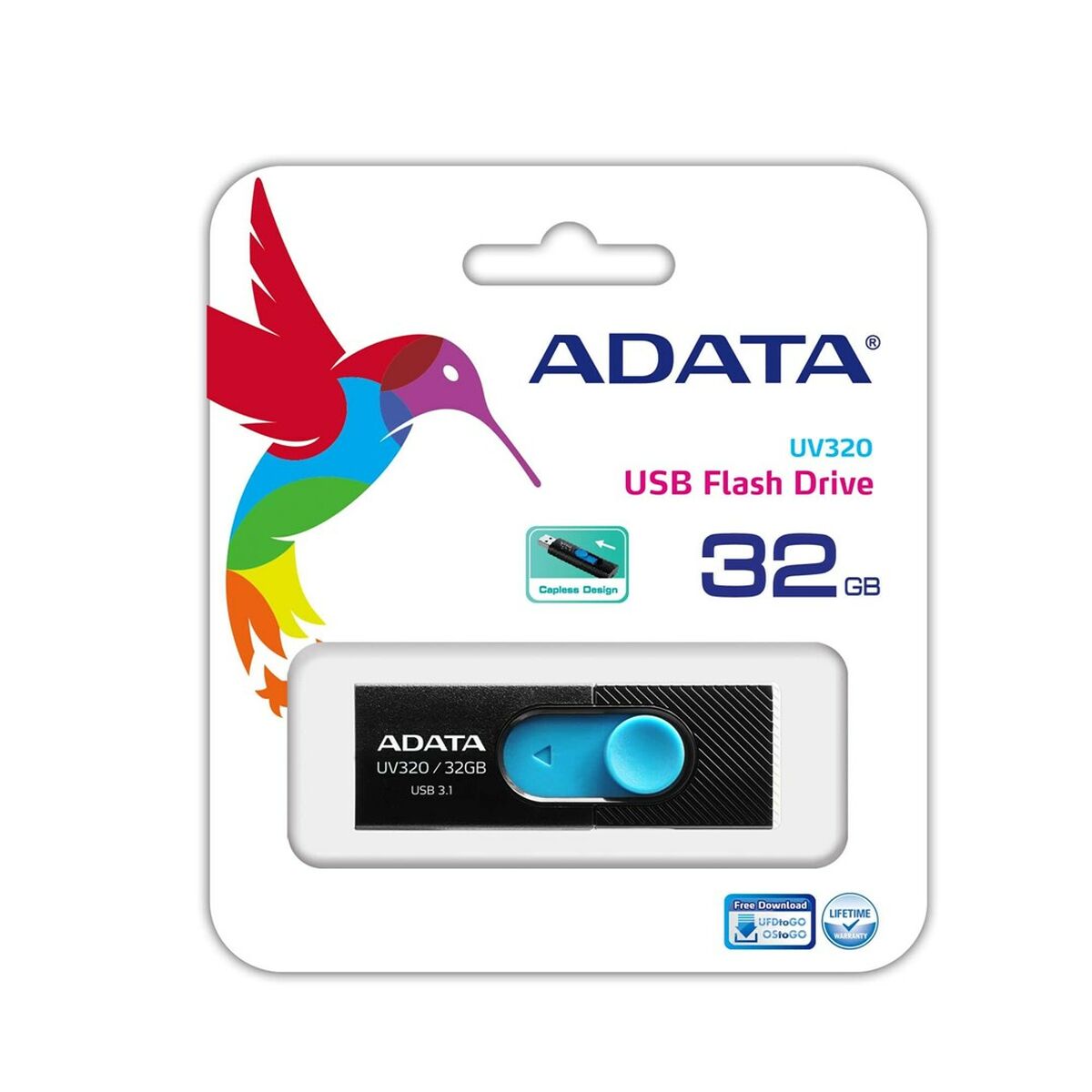 USB stick Adata UV320 Black 32 GB