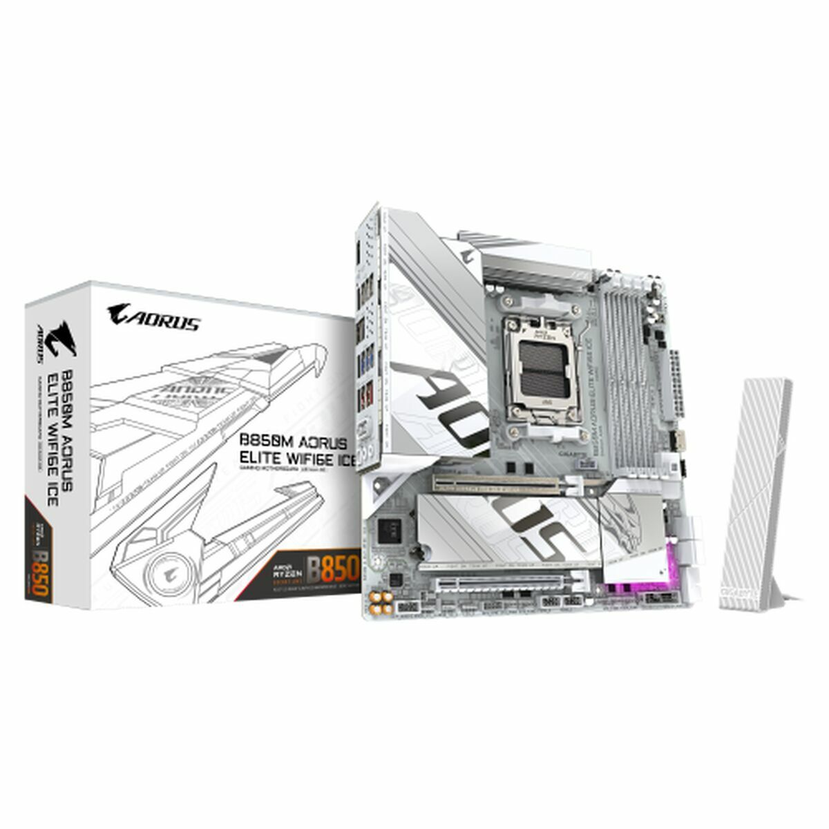 Motherboard Gigabyte B850M AORUS ELITE WIFI6E ICE AMD AMD AM5