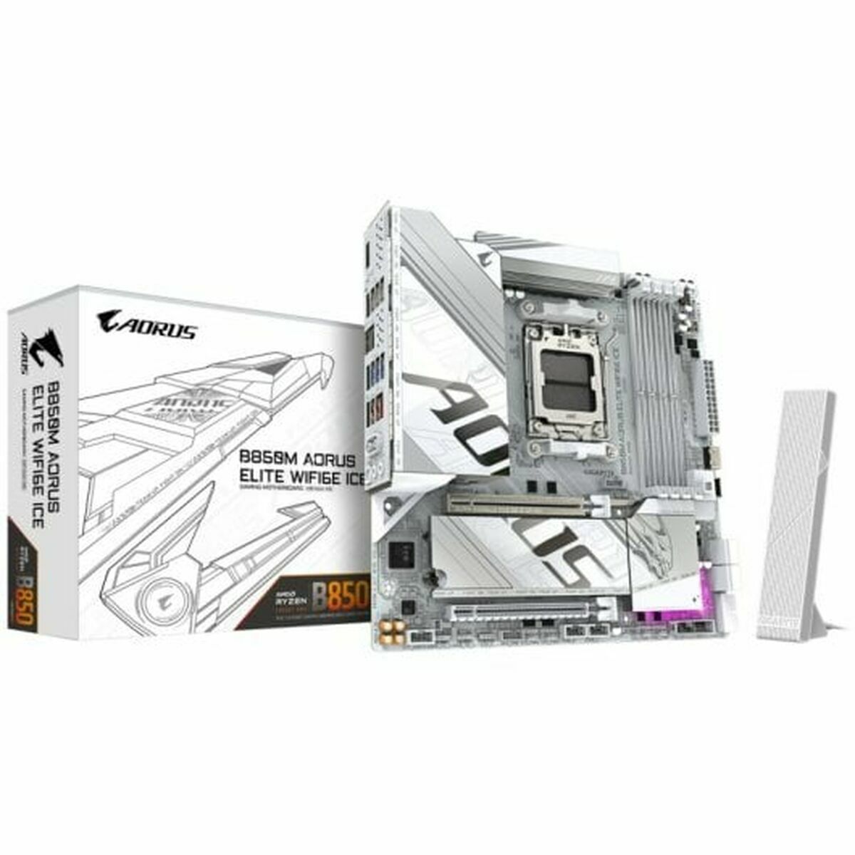 Motherboard Gigabyte B850M AORUS ELITE WIFI6E ICE AMD AMD AM5