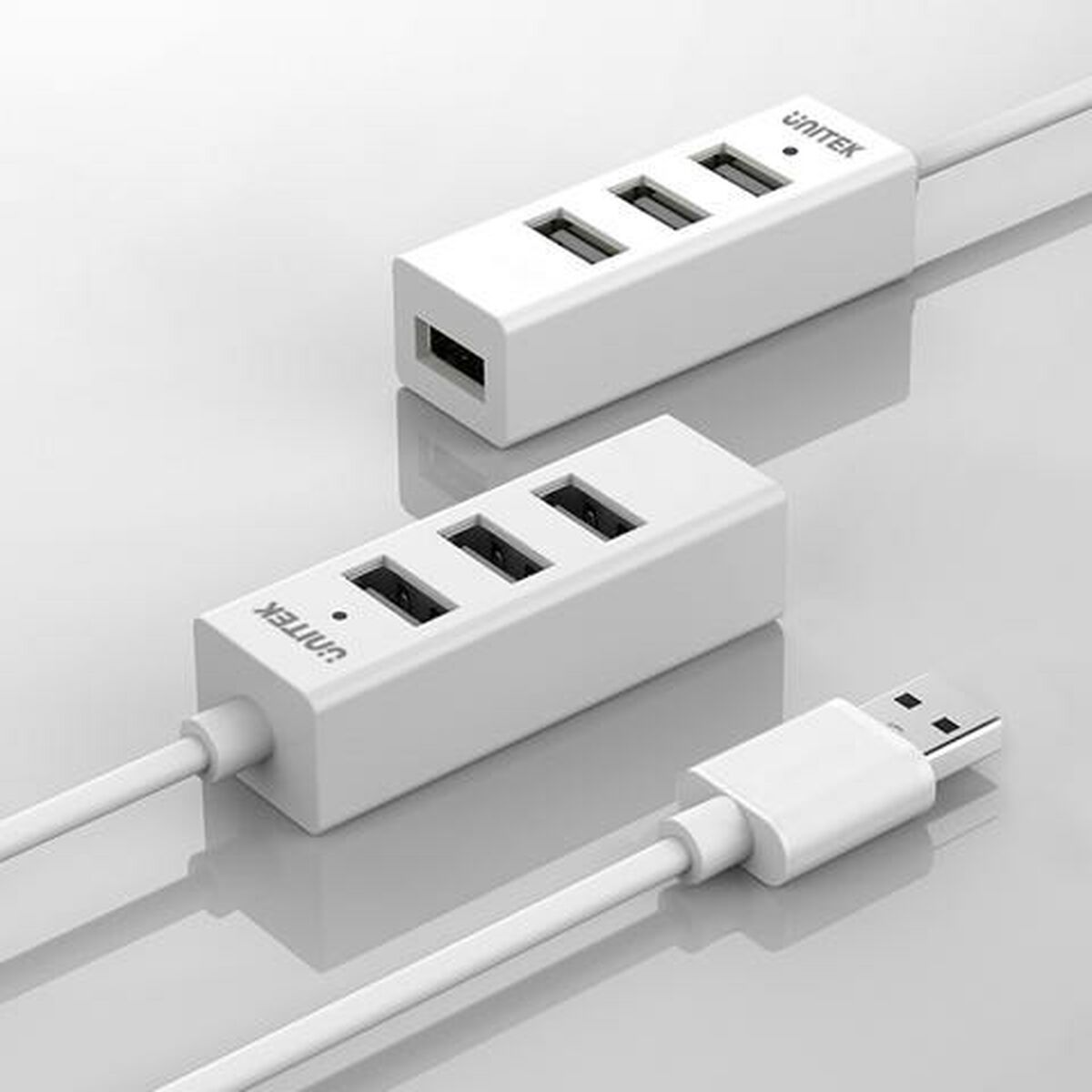 3-Port USB Hub Unitek Y-2146 White