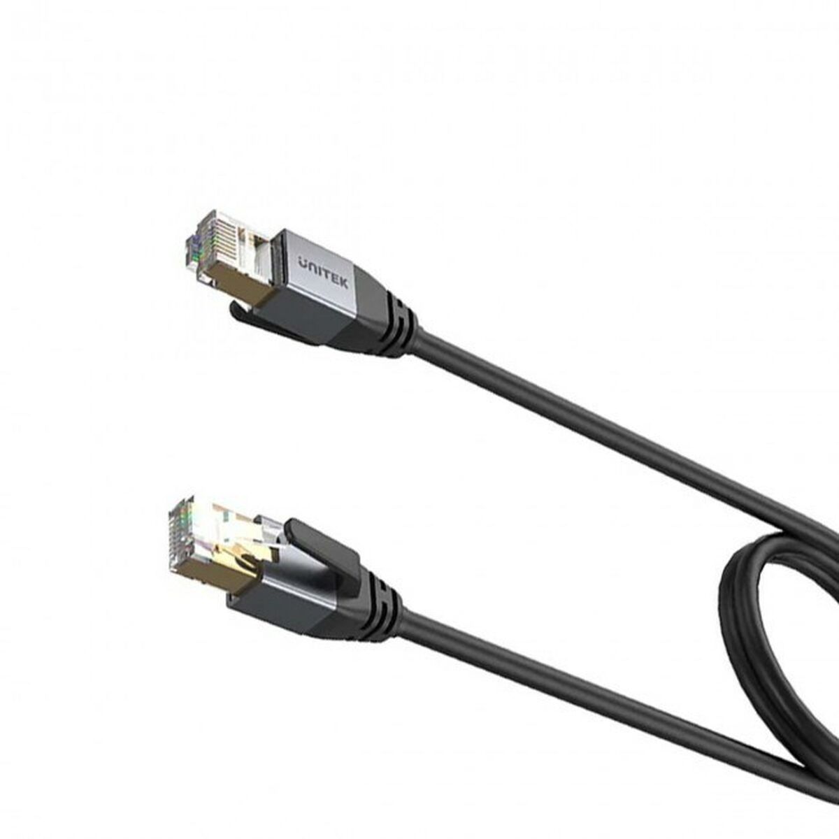 S/FTP Category 8 Rigid Network Cable Unitek C18149AGY03-1M Black 1 m