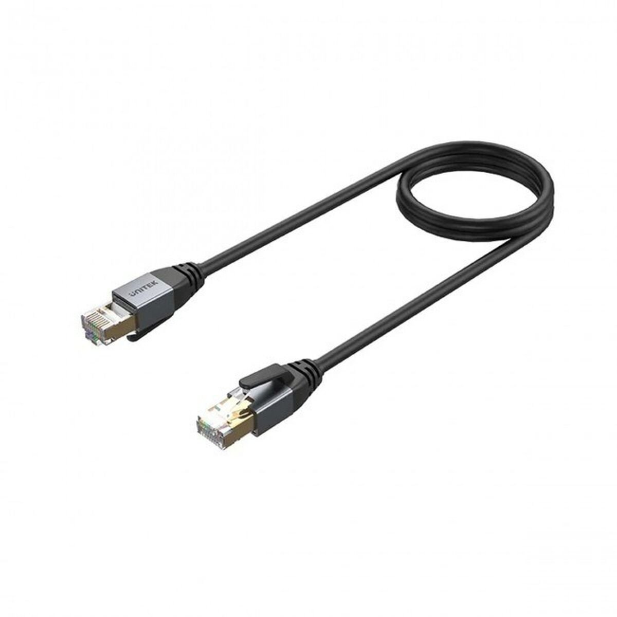 S/FTP Category 8 Rigid Network Cable Unitek C18149AGY03-1.5M Black 1,5 m