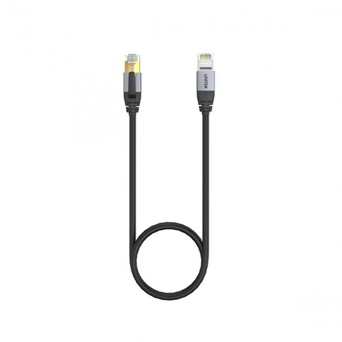 S/FTP Category 8 Rigid Network Cable Unitek C18149AGY03-2M Black 2 m
