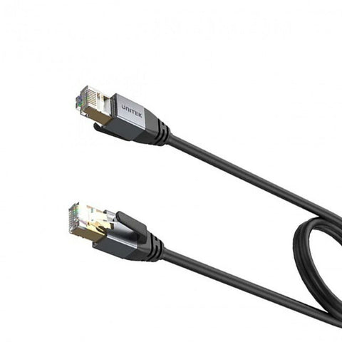 S/FTP Category 8 Rigid Network Cable Unitek C18149AGY03-2M Black 2 m