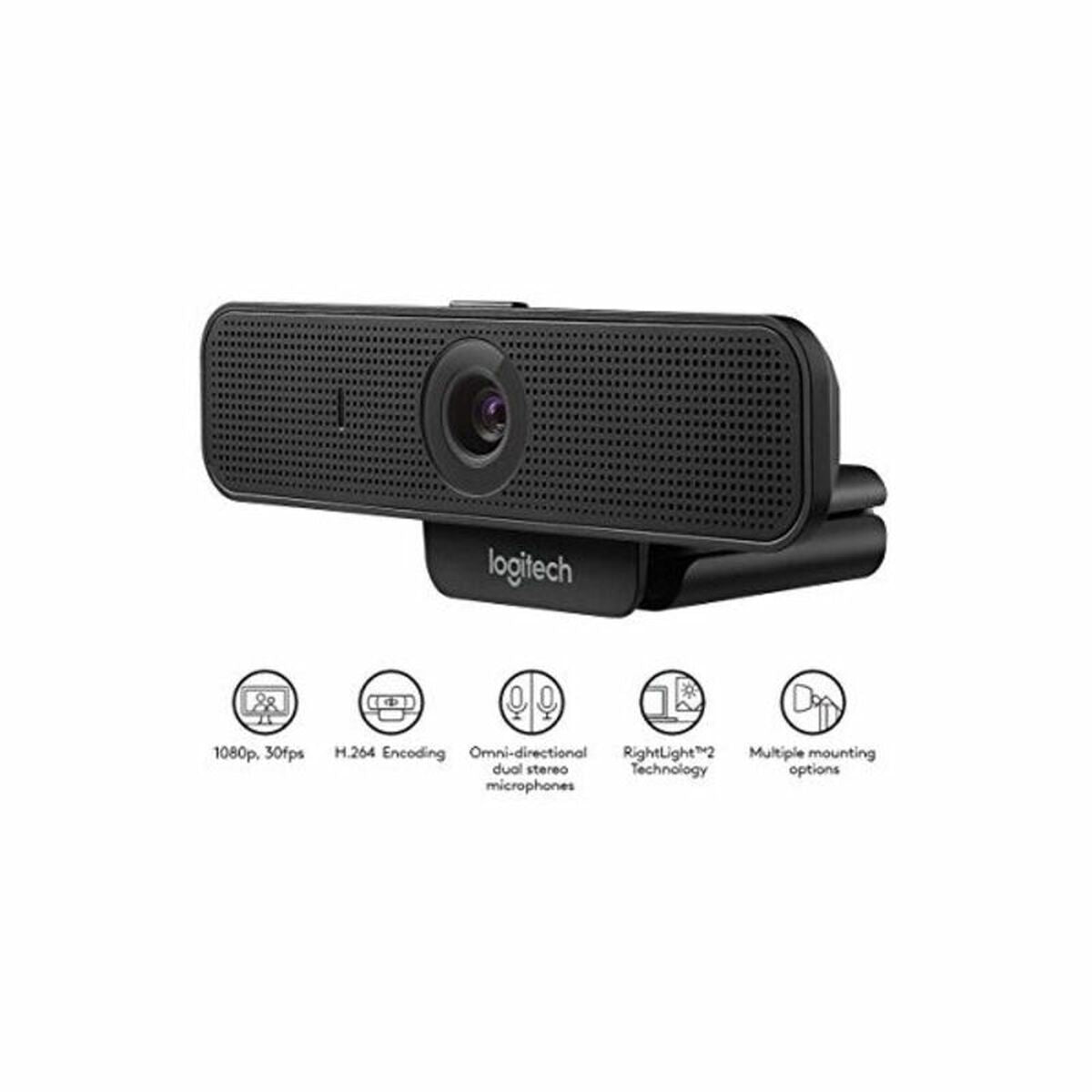 Webcam Logitech C925e Full HD 30 fps Black (1)