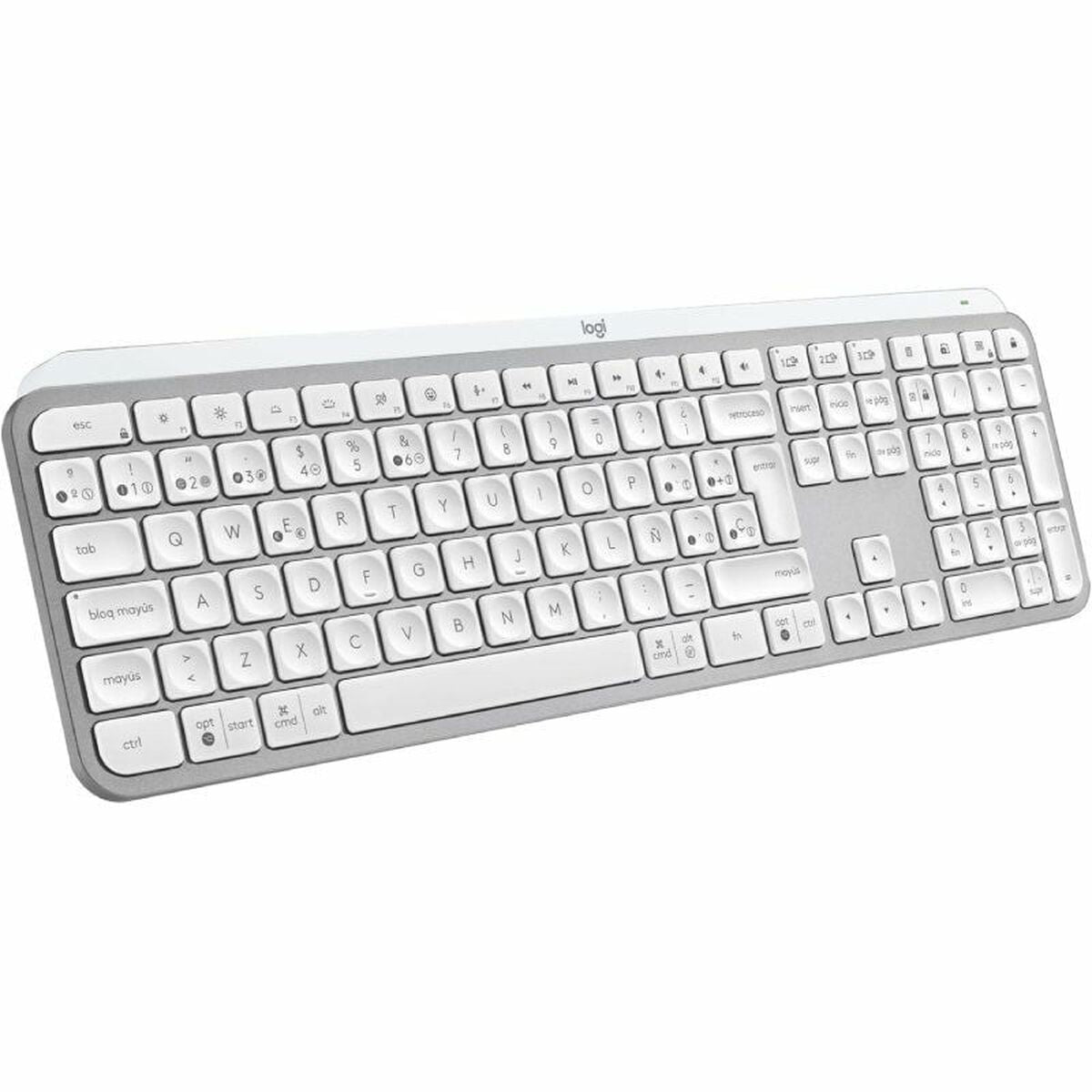 Wireless Keyboard Logitech MX Keys S Grey Spanish Qwerty