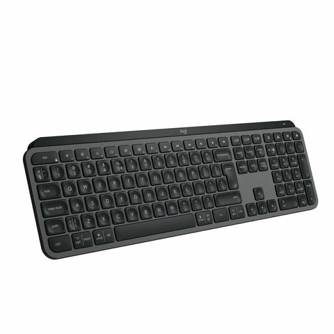 Wireless Keyboard Logitech Spanish Qwerty Graphite Steel