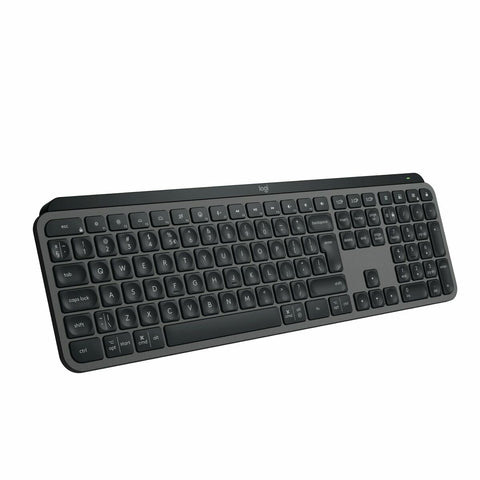 Wireless Keyboard Logitech Spanish Qwerty Graphite Steel