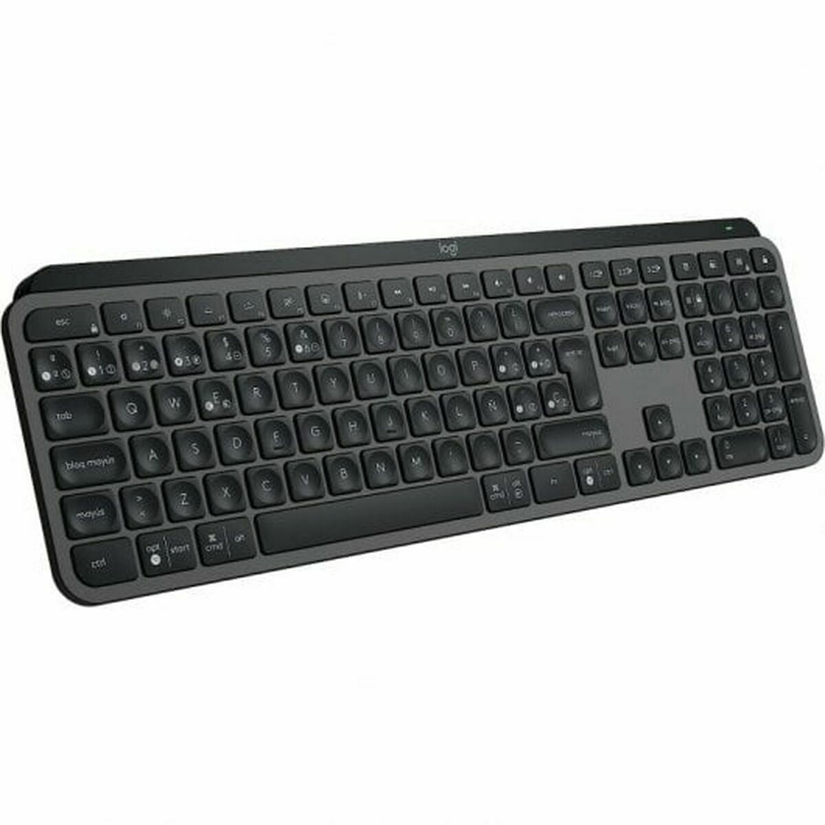 Wireless Keyboard Logitech Spanish Qwerty Graphite Steel