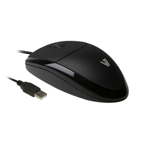 Mouse V7 MV3000010-BLK-5E Black 1000 dpi