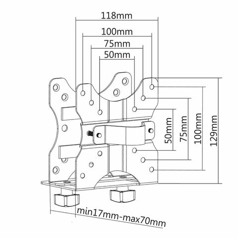 Screen Table Support Neomounts NM-TC100BLACK Black