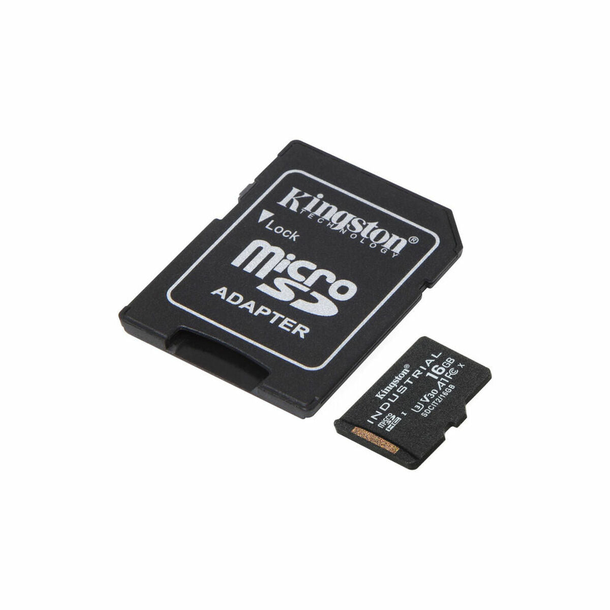 Micro SD Memory Card with Adaptor Kingston Industrial 16GB 16 GB