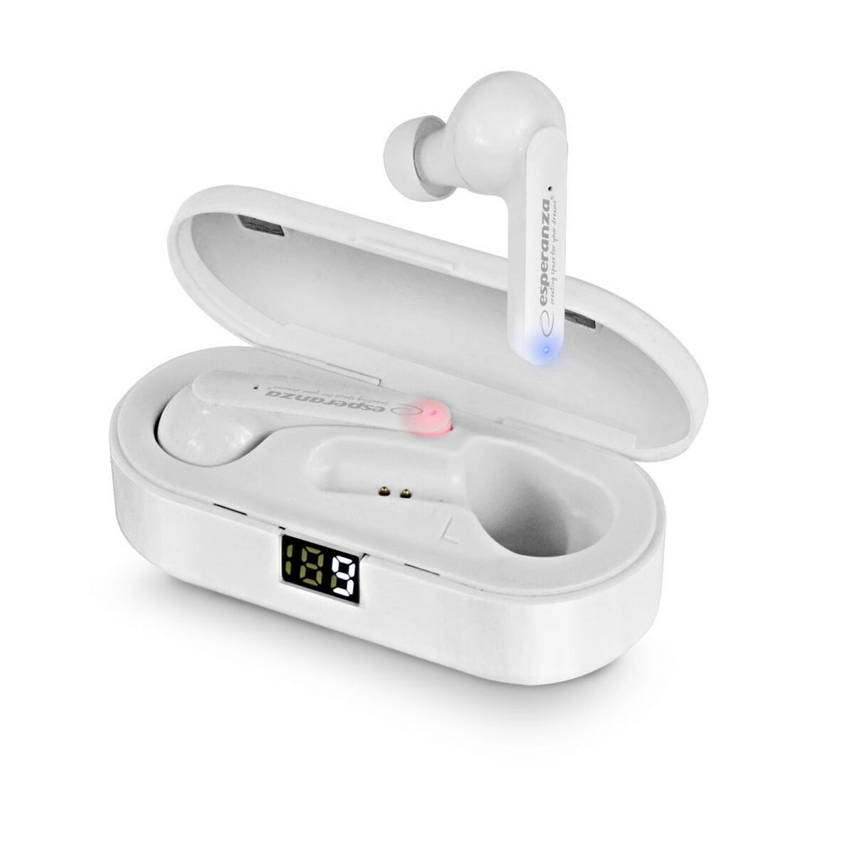 Wireless Earphones with Charging Case Esperanza EH230W White