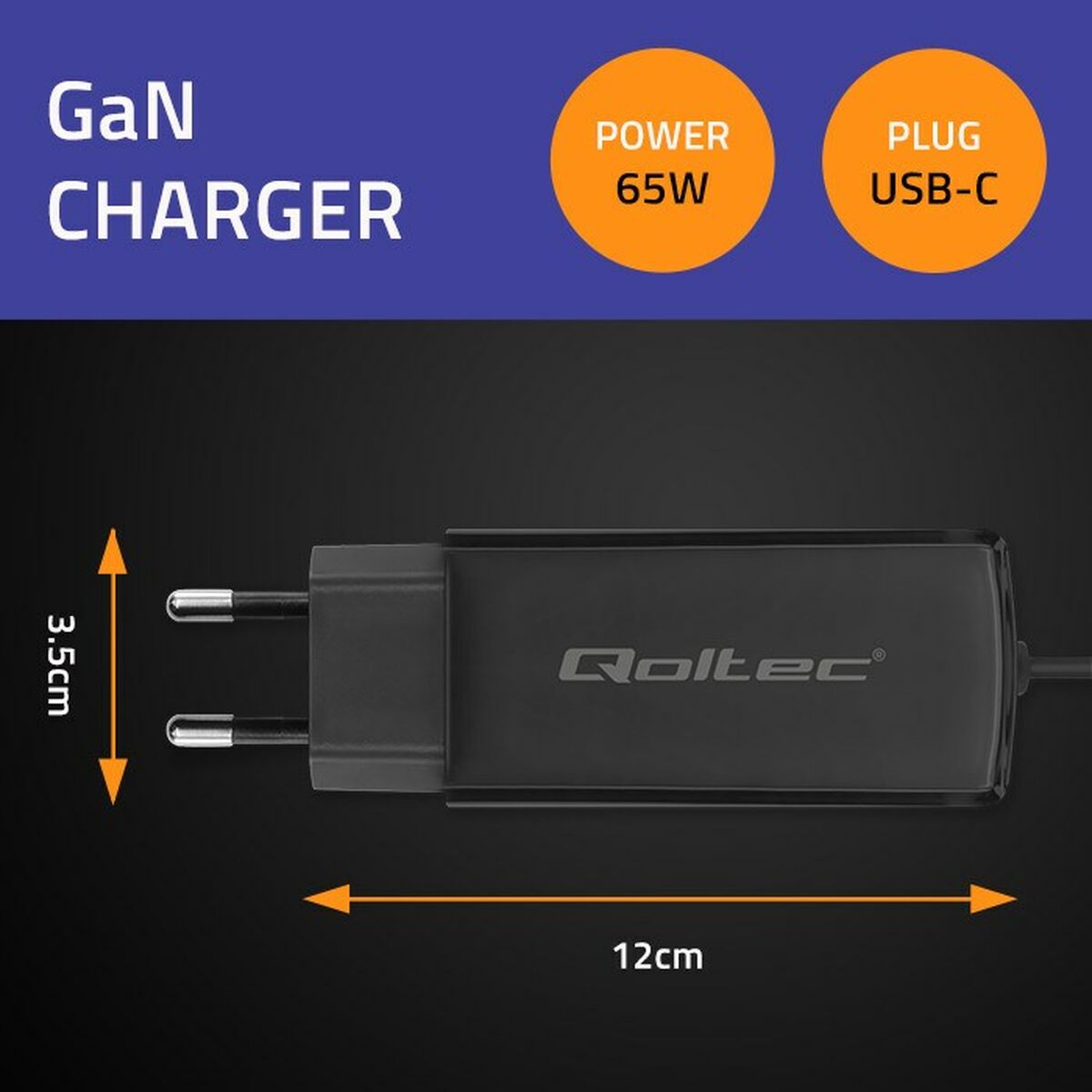 Wall Charger Qoltec 52419
