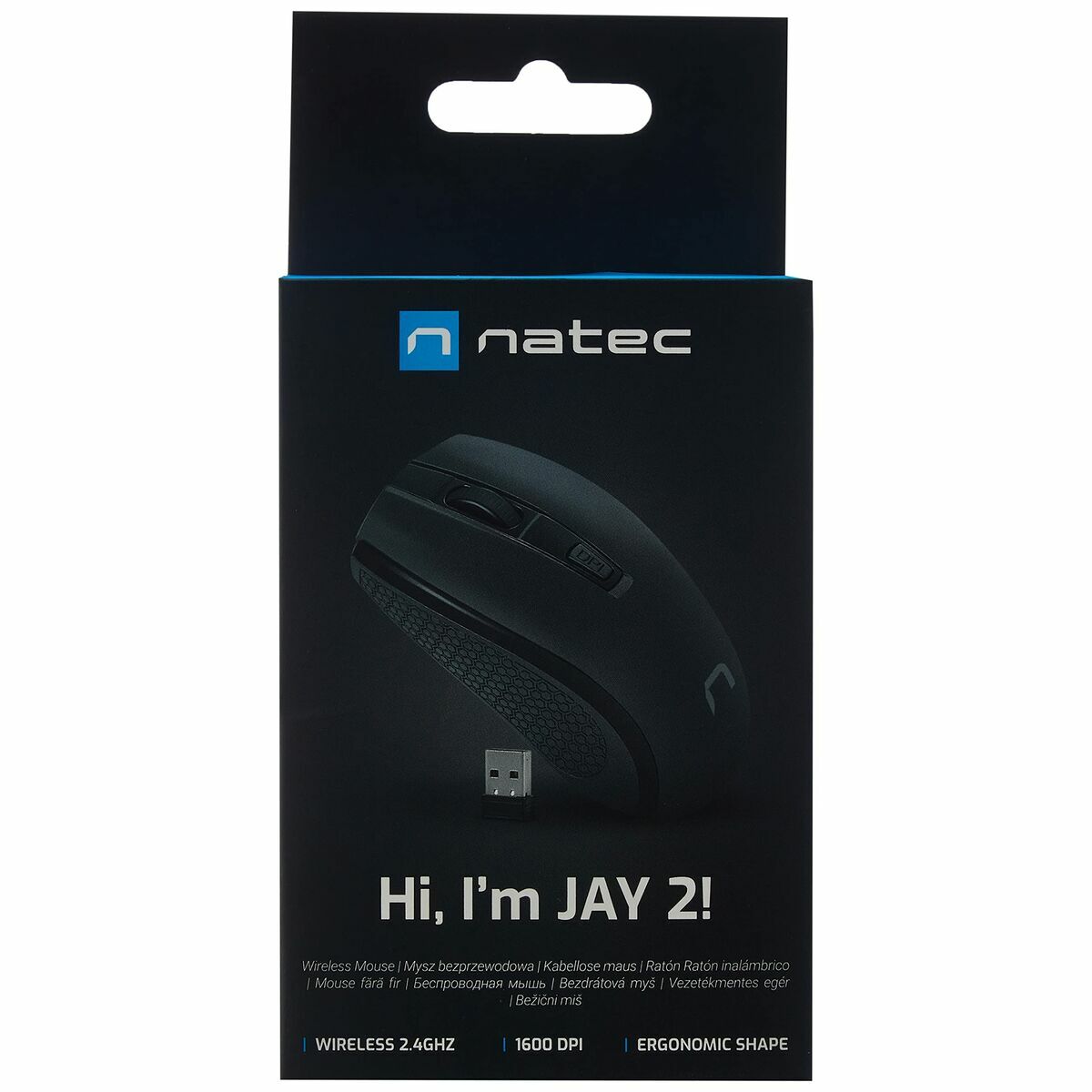 Wireless Mouse Natec Jay 2 Black 1600 dpi Wireless