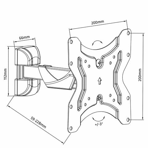 Screen Table Support MacLean MC-741 13" 42"